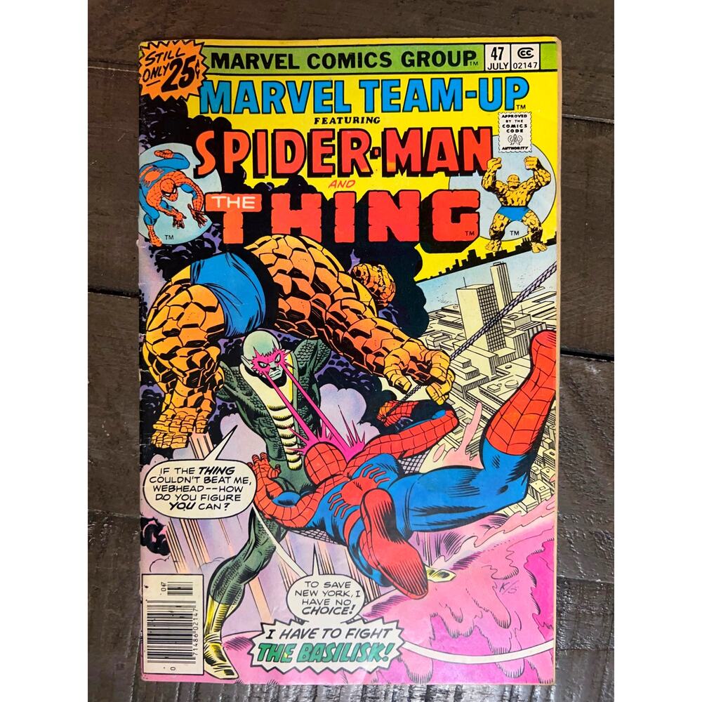 VINTAGE 1976 Marvel "MARVEL TEAM-UP: SPIDERMAN & THE THING" - VG/Uncommon